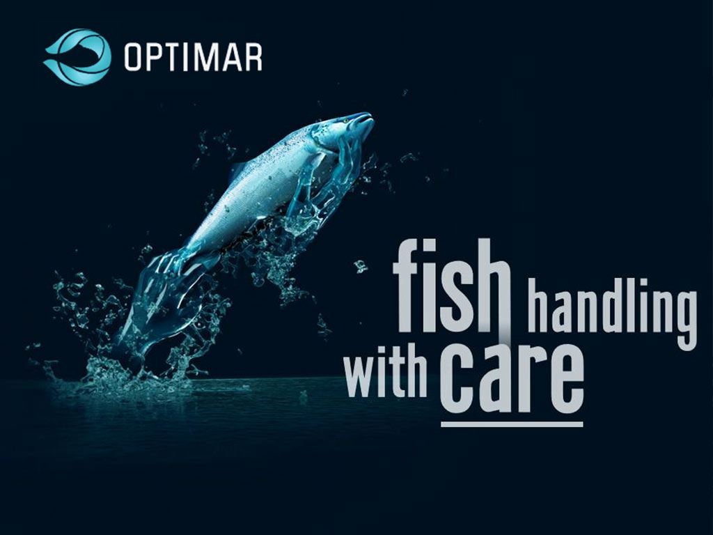 Reklame plakat i sort og blått for optimar