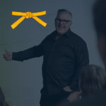 Gult Belte sertifisering illustrasjonsbilde.