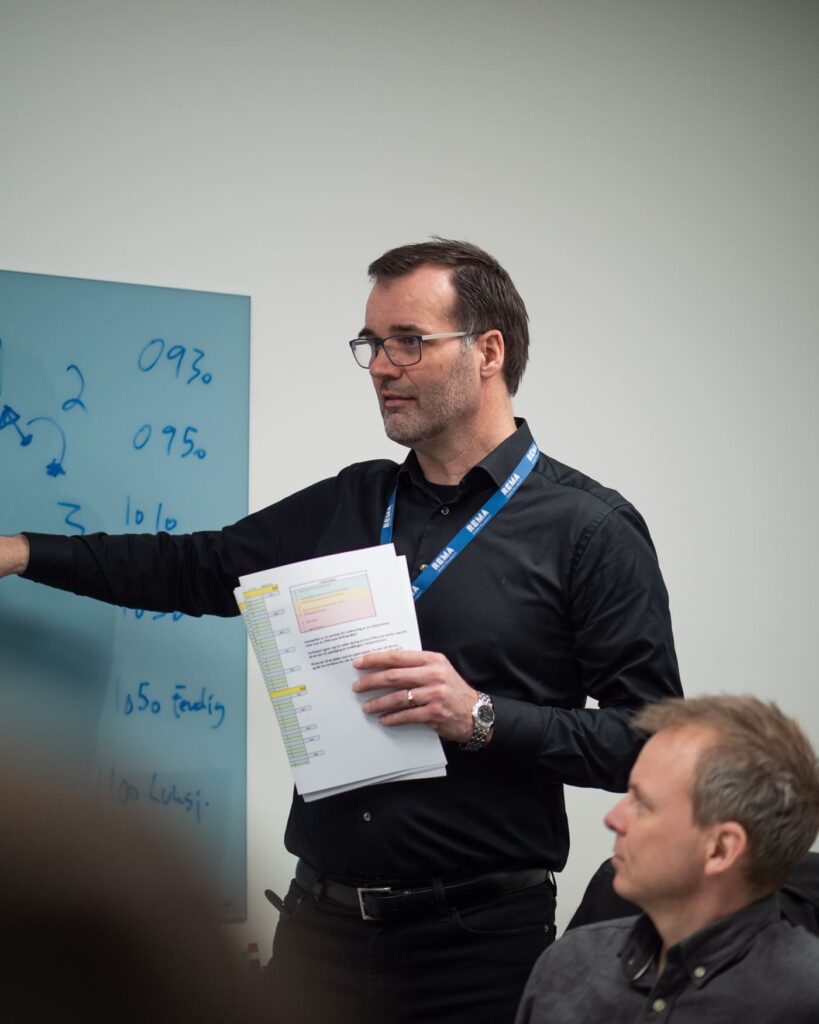 Thorleif Sire underviser i Lean og forbedringsarbeid