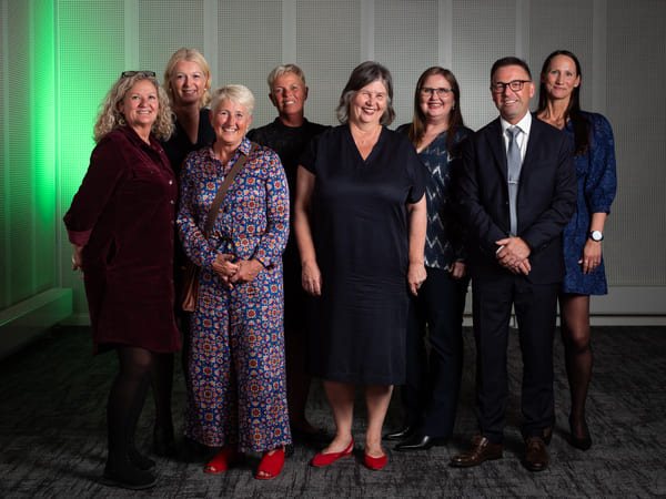 Gruppe mennesker på Leankonferansen PULS fra kommune