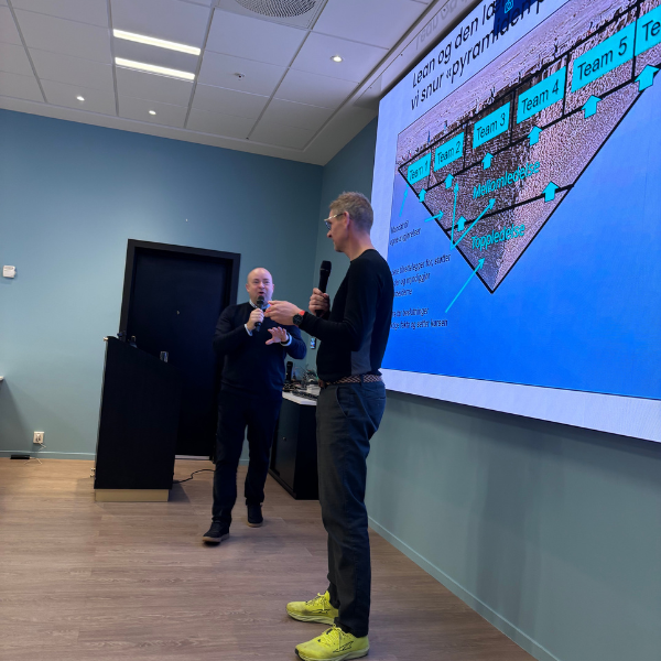 Presentasjon under Rockestjerne foredrag om forbedringsarbeid hos BIR Nyverdi.